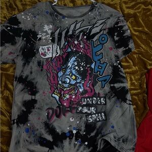 Edgy Graphic Tee - Black and Gray